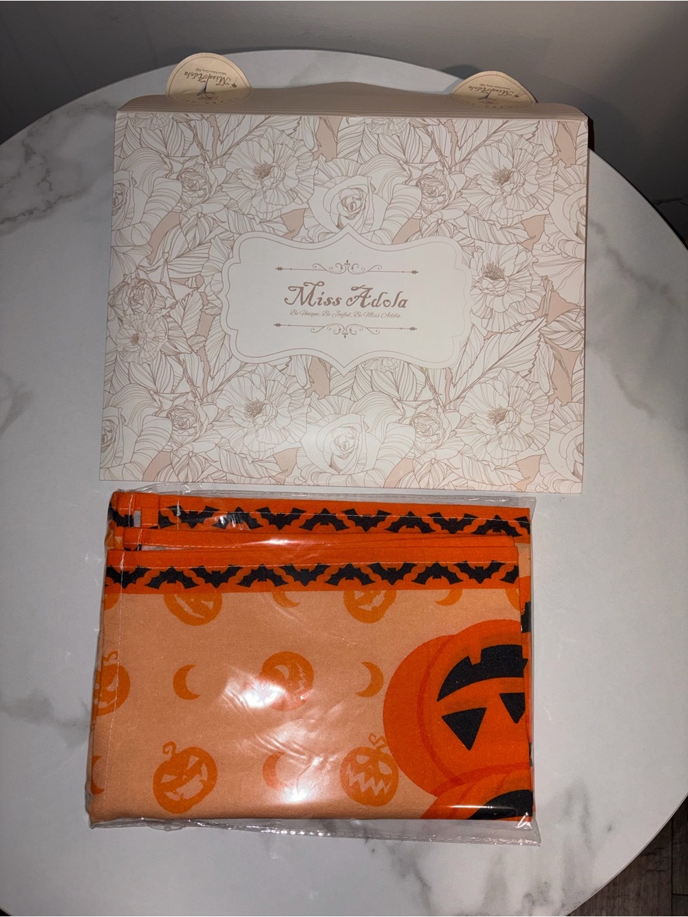 Orange Halloween Pumpkin Tablecloth